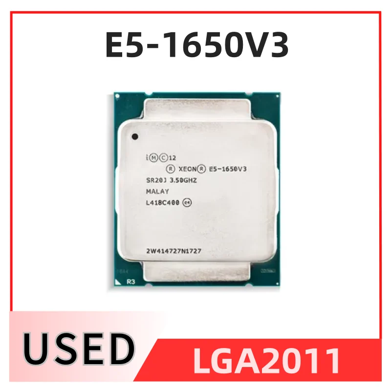 Xeon E5-1650V3 CPU μ, 3.50GHz, 6 ھ, 15M E5-1650 V3, FCLGA2011-3 E5 1650 V3